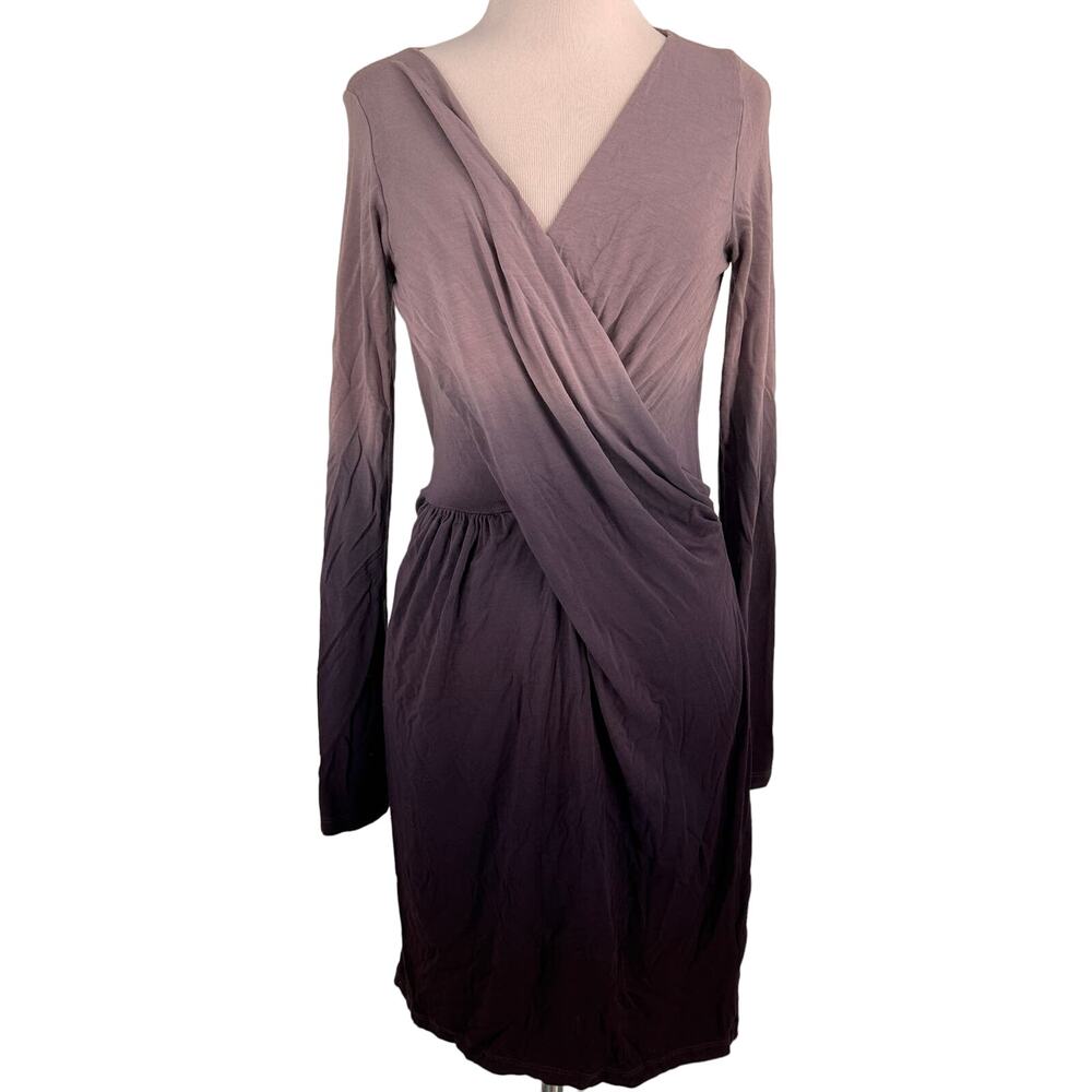 Young Fabulous & Broke Twist Ombre Long Sleeve Dress Size Medium